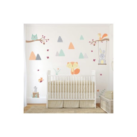 Stickers para pared Little fox