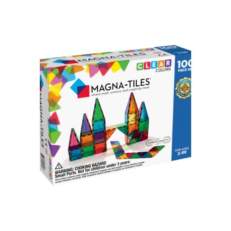 MAGNA-TILES® Clear Colors 100 Piece Set