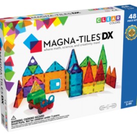 MAGNA-TILES® Clear Colors 48 Piece DX Set