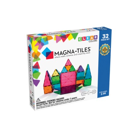 MAGNA-TILES® Clear Colors 32 Piece Set
