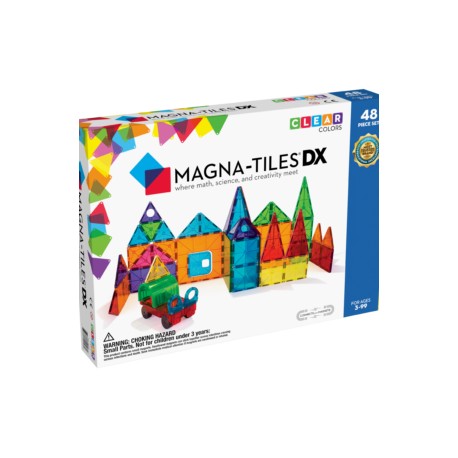 MAGNA-TILES® Clear Colors 48 Piece DX Set