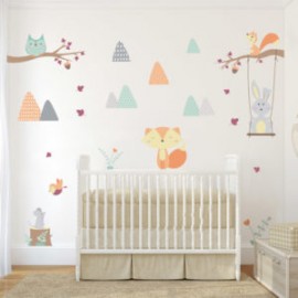 Stickers para pared Little fox