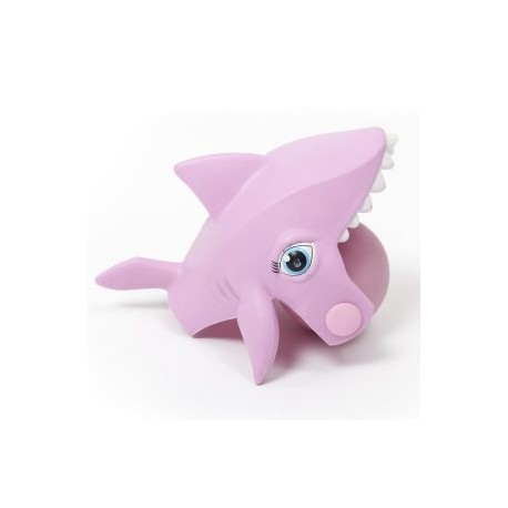 Lanzador de agua tiburón rosa
